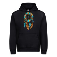 Black dreamer catcher sunflower Urban Hoodie - JahusDesignShop