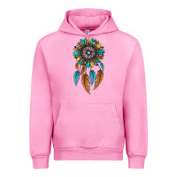 Fuchsia Pink dreamer catcher sunflower Urban Hoodie - JahusDesignShop