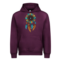 Mauve Wine dreamer catcher sunflower Urban Hoodie - JahusDesignShop