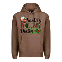 Chestnut santa's favorite doctor Premium Hoodie - AdoDesignShop
