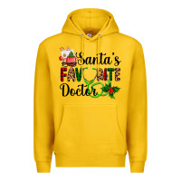 Lemon santa's favorite doctor Premium Hoodie - AdoDesignShop