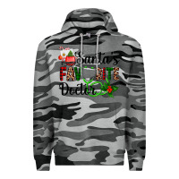 Slate Camo santa's favorite doctor Premium Hoodie - AdoDesignShop