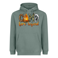 Sage camp fire legend with fire Heavyweight Hoodie - texasbilliewilder
