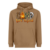 Toasted Coconut camp fire legend with fire Heavyweight Hoodie - texasbilliewilder
