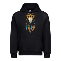 Black dreamer catcher bull skull Urban Hoodie - JahusDesignShop