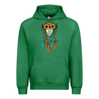 Emerald dreamer catcher bull skull Urban Hoodie - JahusDesignShop
