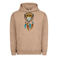 Pigment Burro dreamer catcher bull skull Urban Hoodie - JahusDesignShop