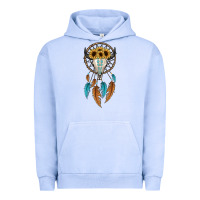 Pigment Grape Ice dreamer catcher bull skull Urban Hoodie - JahusDesignShop