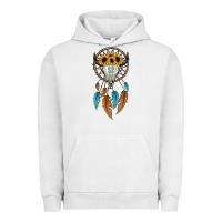 Pigment Lunar Rock dreamer catcher bull skull Urban Hoodie - JahusDesignShop