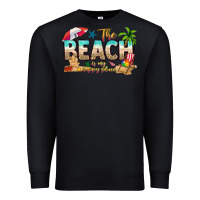 The Beach Is My Happy Place Premium Sweatshirt | Teevron