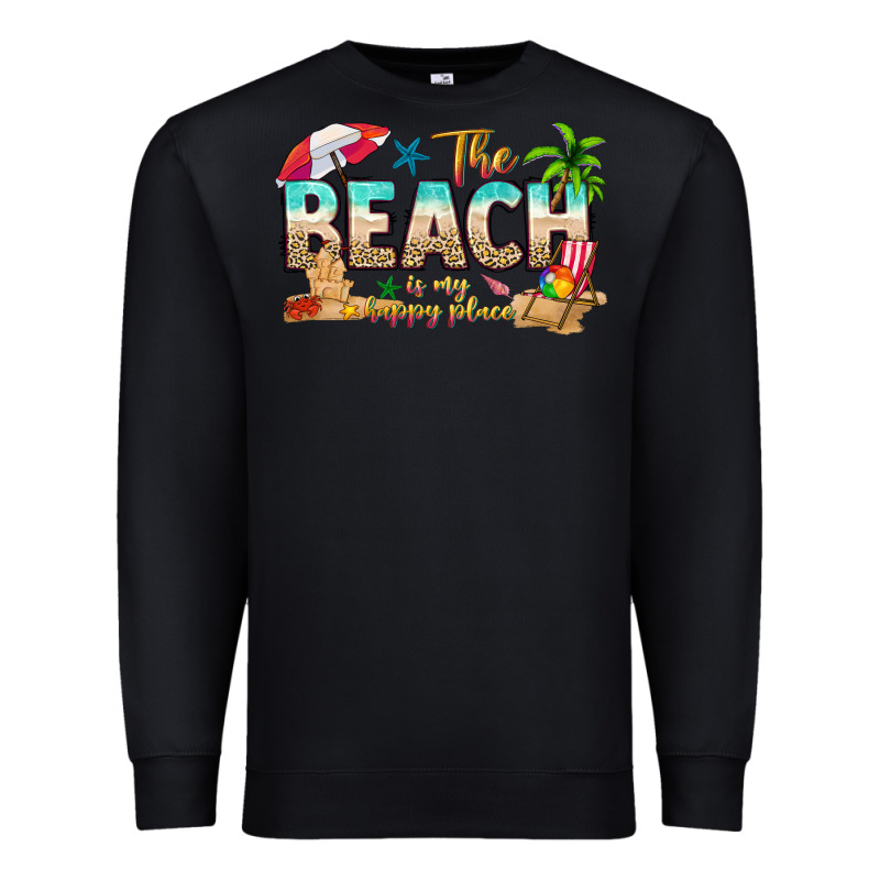 The Beach Is My Happy Place Premium Sweatshirt by texasbilliewilder | Teevron