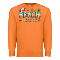 Carrot the beach is my happy place Premium Sweatshirt - texasbilliewilder