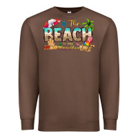 Chestnut the beach is my happy place Premium Sweatshirt - texasbilliewilder