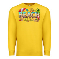Lemon the beach is my happy place Premium Sweatshirt - texasbilliewilder