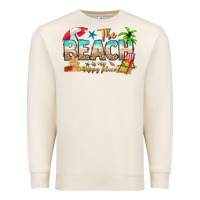 Sandshell the beach is my happy place Premium Sweatshirt - texasbilliewilder