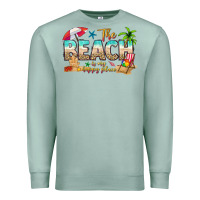 Seafoam the beach is my happy place Premium Sweatshirt - texasbilliewilder
