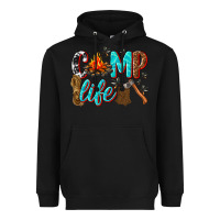 Black camp life Heavyweight Hoodie - texasbilliewilder