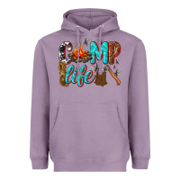 Lavender camp life Heavyweight Hoodie - texasbilliewilder