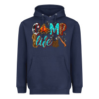 Navy camp life Heavyweight Hoodie - texasbilliewilder