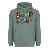 Sage camp life Heavyweight Hoodie - texasbilliewilder