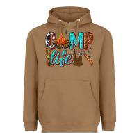 Toasted Coconut camp life Heavyweight Hoodie - texasbilliewilder