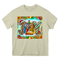 Mossy joy jesus Heavy Core Tee - CowhideDigitalArt
