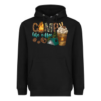 Black camp life coffee with coffee cup Heavyweight Hoodie - texasbilliewilder
