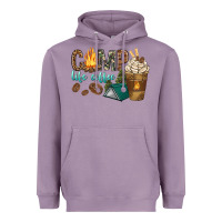 Lavender camp life coffee with coffee cup Heavyweight Hoodie - texasbilliewilder