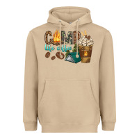Mushroom camp life coffee with coffee cup Heavyweight Hoodie - texasbilliewilder