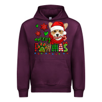 Mauve Wine merry pawmas christmas corgi Urban Hoodie - Jasminsmagicworld