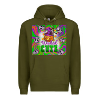 Army Green Wicked cute halloween Premium Hoodie - Artiststas