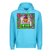Ocean Blue Wicked cute halloween Premium Hoodie - Artiststas