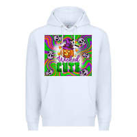 White Wicked cute halloween Premium Hoodie - Artiststas