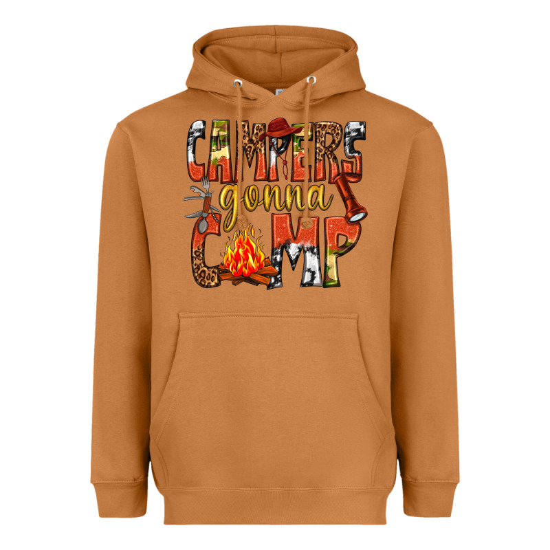 Campers Gonna Camp Western Heavyweight Hoodie by texasbilliewilder | Teevron
