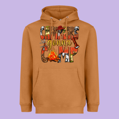 Heavyweight Hoodie campers gonna camp western