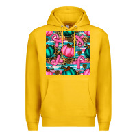 Lemon breast cancer awareness with pumpkins seamless pattern Premium Hoodie - BundleAndBundleShop