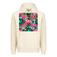 Tofu breast cancer awareness with pumpkins seamless pattern Premium Hoodie - BundleAndBundleShop