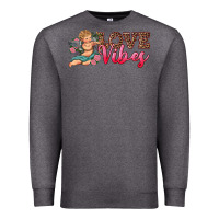 Charcoal Heather love vibes cupid Premium Sweatshirt - RanaPortraitStore