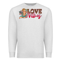 Oatmeal Heather love vibes cupid Premium Sweatshirt - RanaPortraitStore