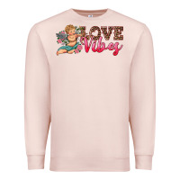 Pale Pink love vibes cupid Premium Sweatshirt - RanaPortraitStore