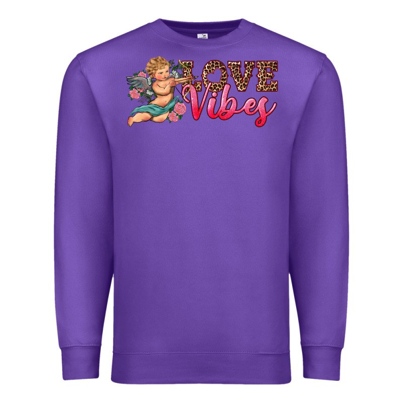 Love Vibes Cupid Premium Sweatshirt by RanaPortraitStore | Teevron