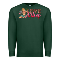 Sports Green love vibes cupid Premium Sweatshirt - RanaPortraitStore