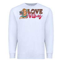 White love vibes cupid Premium Sweatshirt - RanaPortraitStore