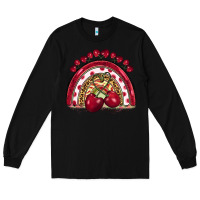 Black cherry rainbow Long Sleeve Tee - BarkalooDesign