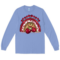 Colony Blue cherry rainbow Long Sleeve Tee - BarkalooDesign