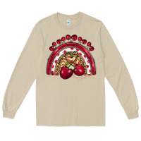 Mushroom cherry rainbow Long Sleeve Tee - BarkalooDesign