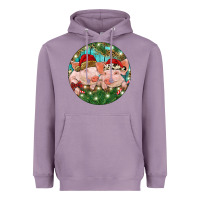 Christmas Pigs Heavyweight Hoodie | Teevron