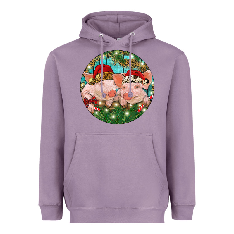 Christmas Pigs Heavyweight Hoodie by RanaPortraitStore | Teevron