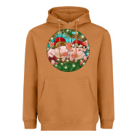 Meerkat Christmas Pigs Heavyweight Hoodie - RanaPortraitStore