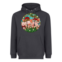 Smoke Christmas Pigs Heavyweight Hoodie - RanaPortraitStore